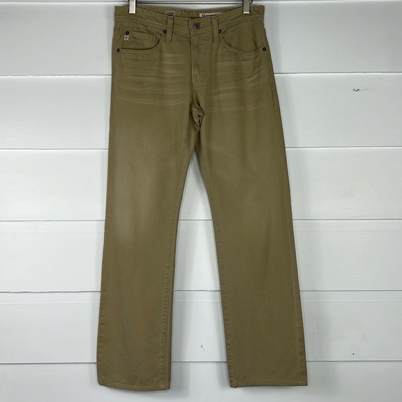 AG Adriano Goldschmied Protègè Men’s Straight Leg Khaki Pants Size 29 - Picture 2 of 16
